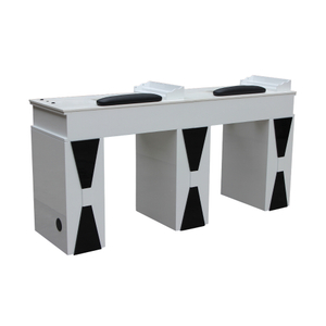 Table de manucure à double preuve d'acéton de meubles de station de gel d'ongle de salon de station thermale de beauté